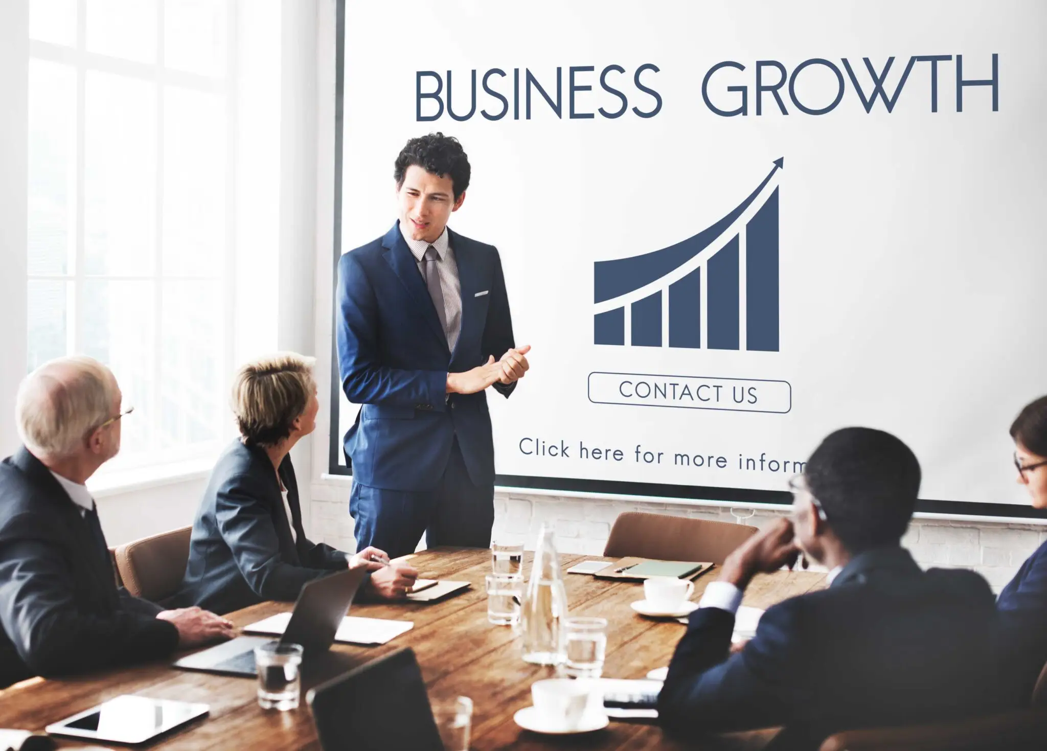 Business growth strategy presentation for mergers and acquisitions consulting
