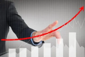 Financial growth and increasing valuation concept in mergers and acquisitions