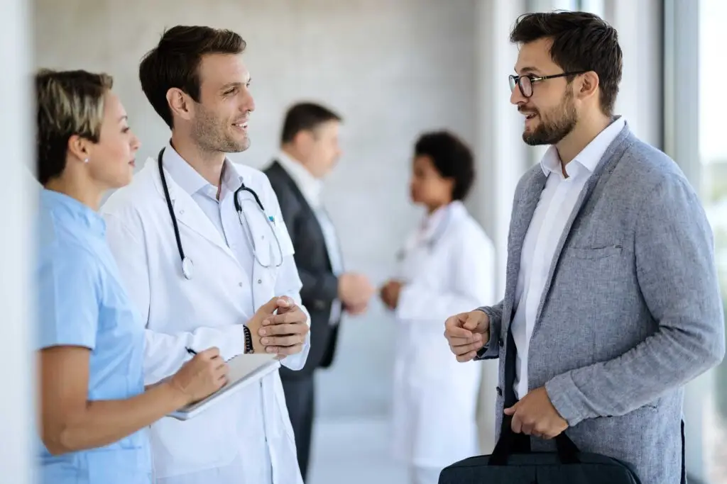 Medical team collaboration during practice valuation process – Olympic M&A healthcare advisory