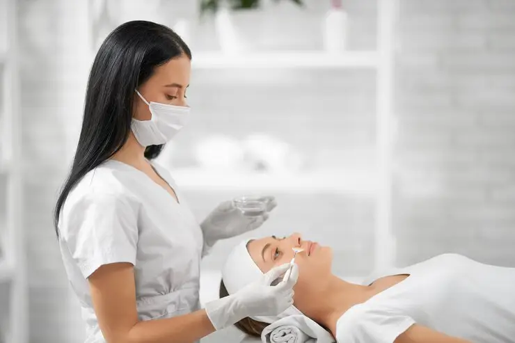 Medical professionals reviewing financial and clinical data before M&A